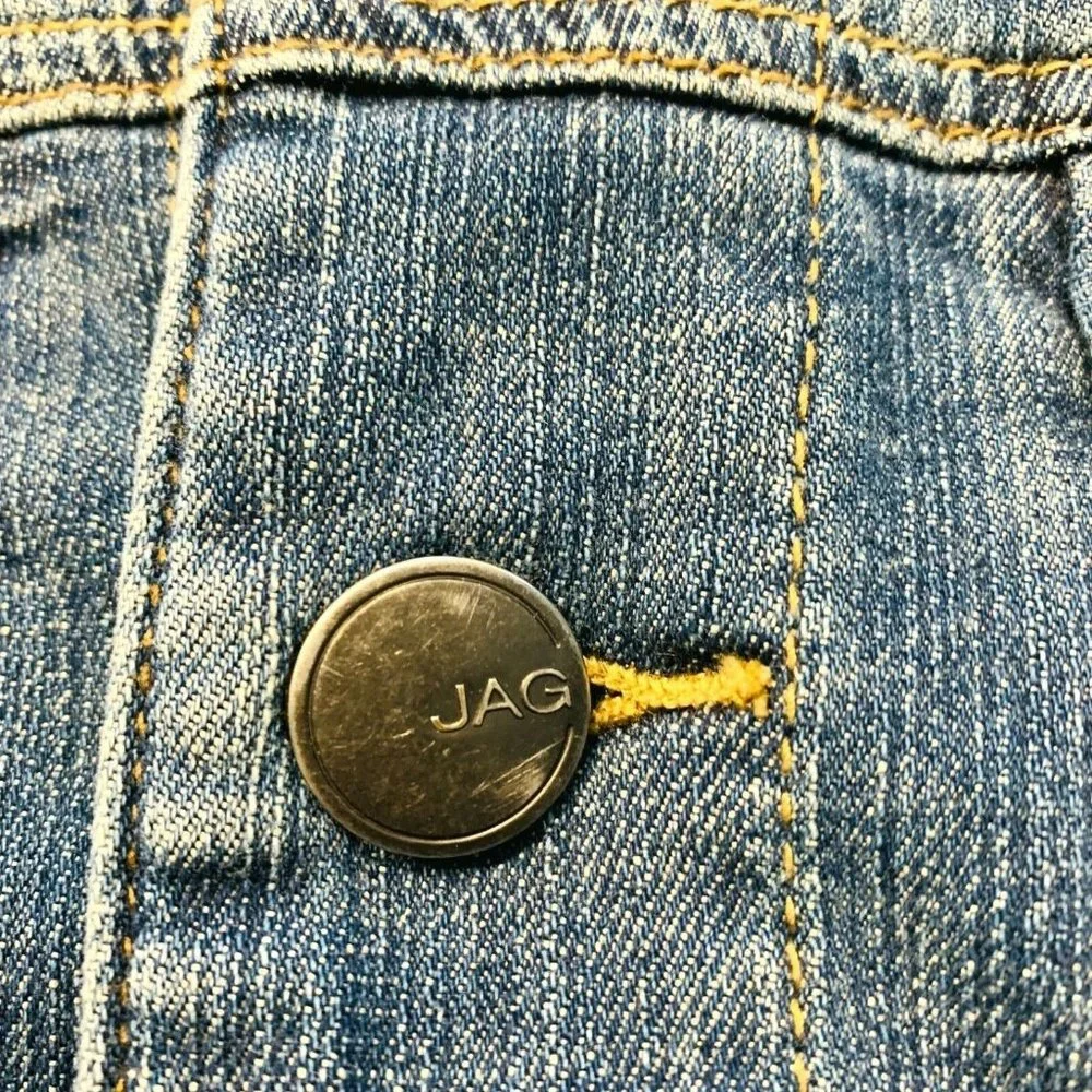 Jag Jeans Short Denim Jacket Stretch Long Sleeve S‎